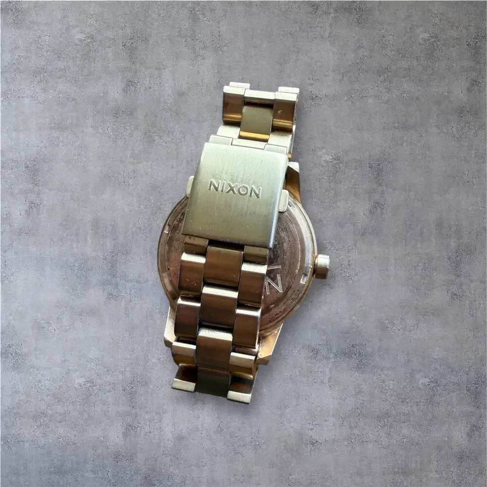 Nixon Act Now The Spur Stainless Steel Gold Tone Watch Men’s Women’s Wristwatch